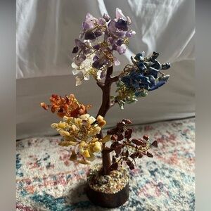 Healing Crystal Money Tree Seven Chakra Bonsai Reiki Energy Prosperity Charm